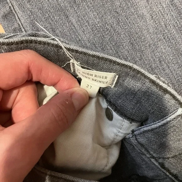 Madewell 9" High Riser Skinny Skinny Jeans Size 27 washed gray - Picture 5 of 7